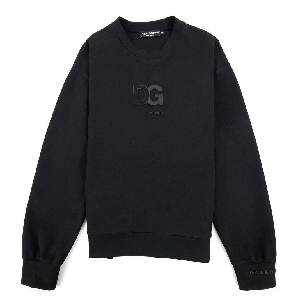 Dolce & Gabbana Dg 3d Patch Logo Sweatshirt Black