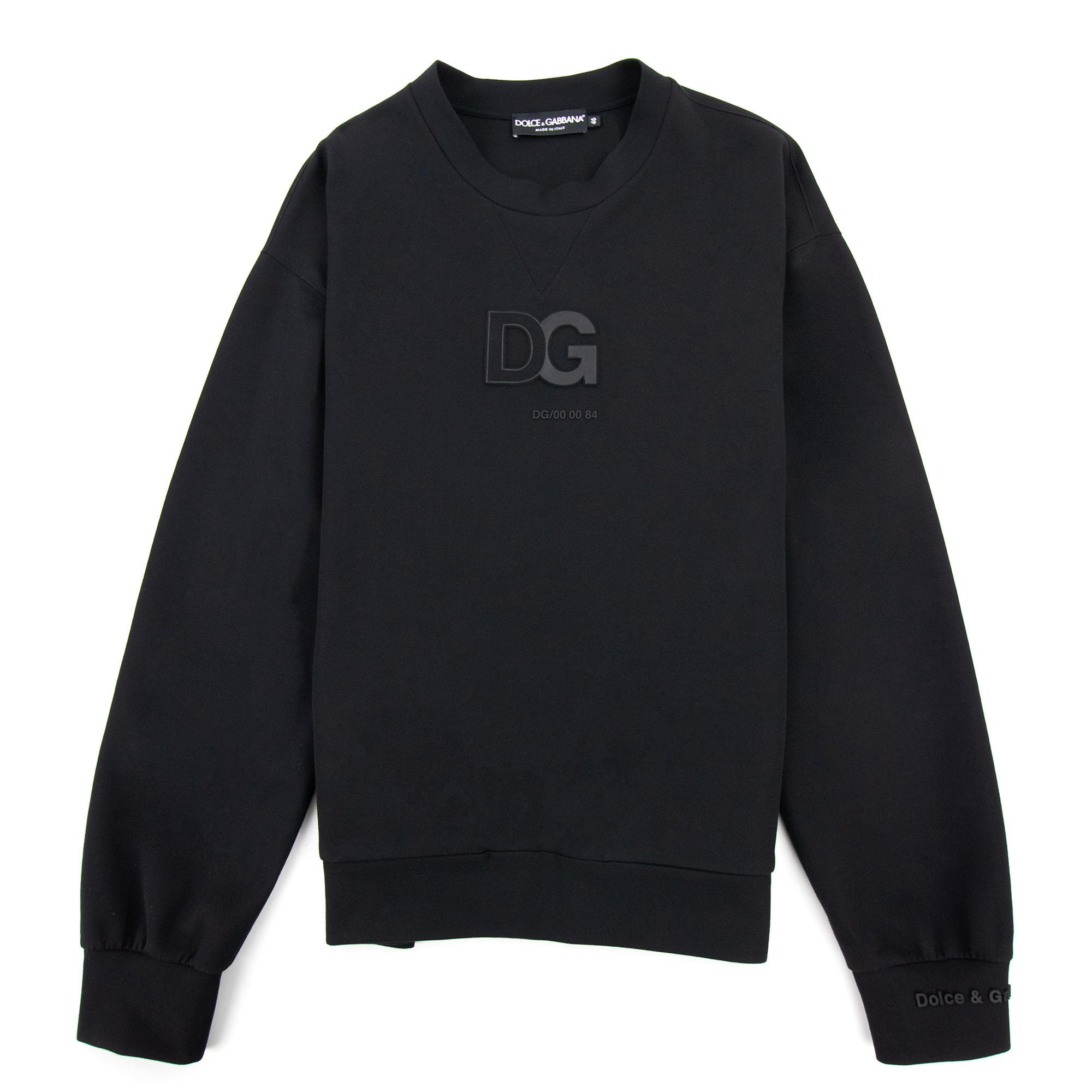 Dolce & Gabbana Dg 3d Patch Logo Sweatshirt Black