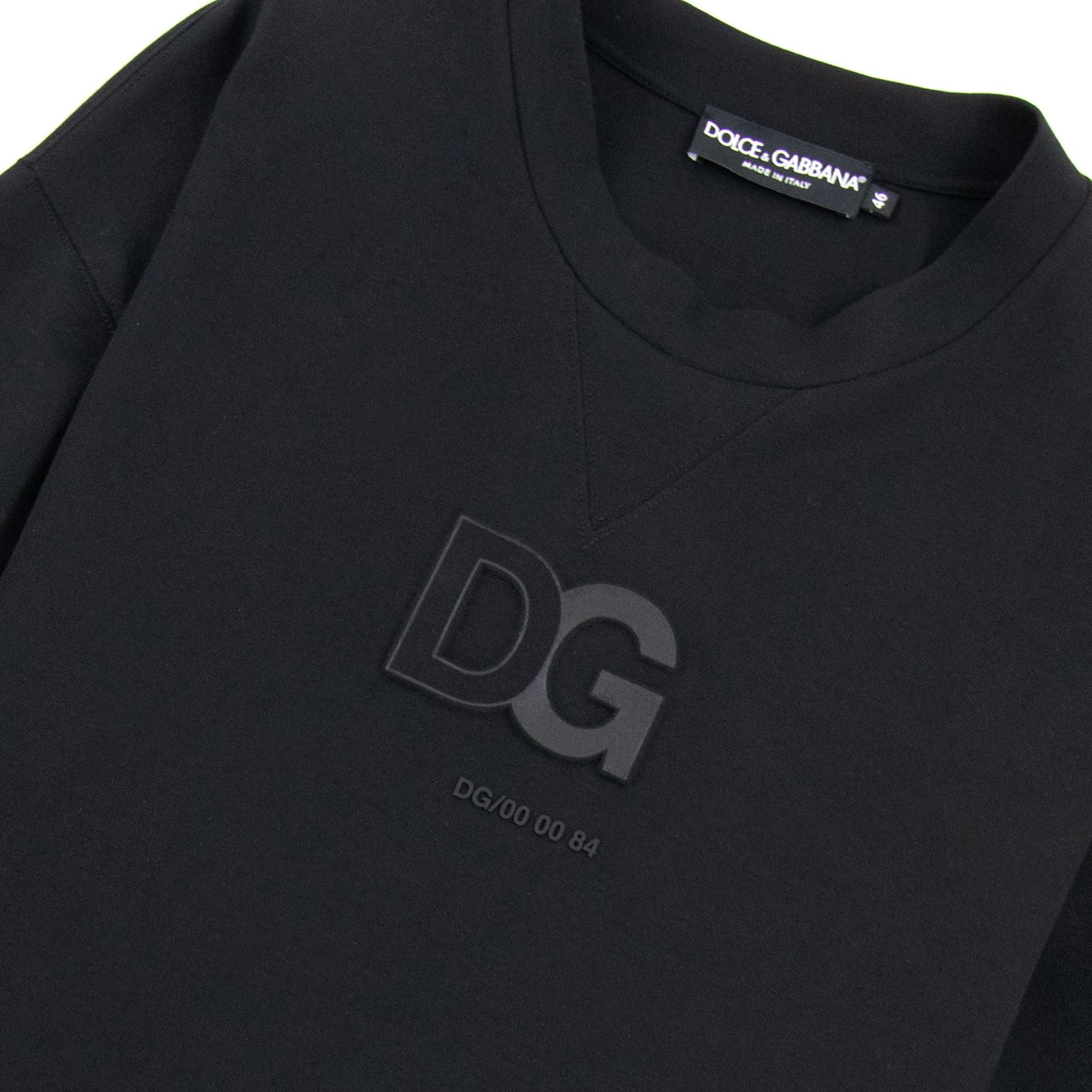 Dolce & Gabbana Dg 3d Patch Logo Sweatshirt Black