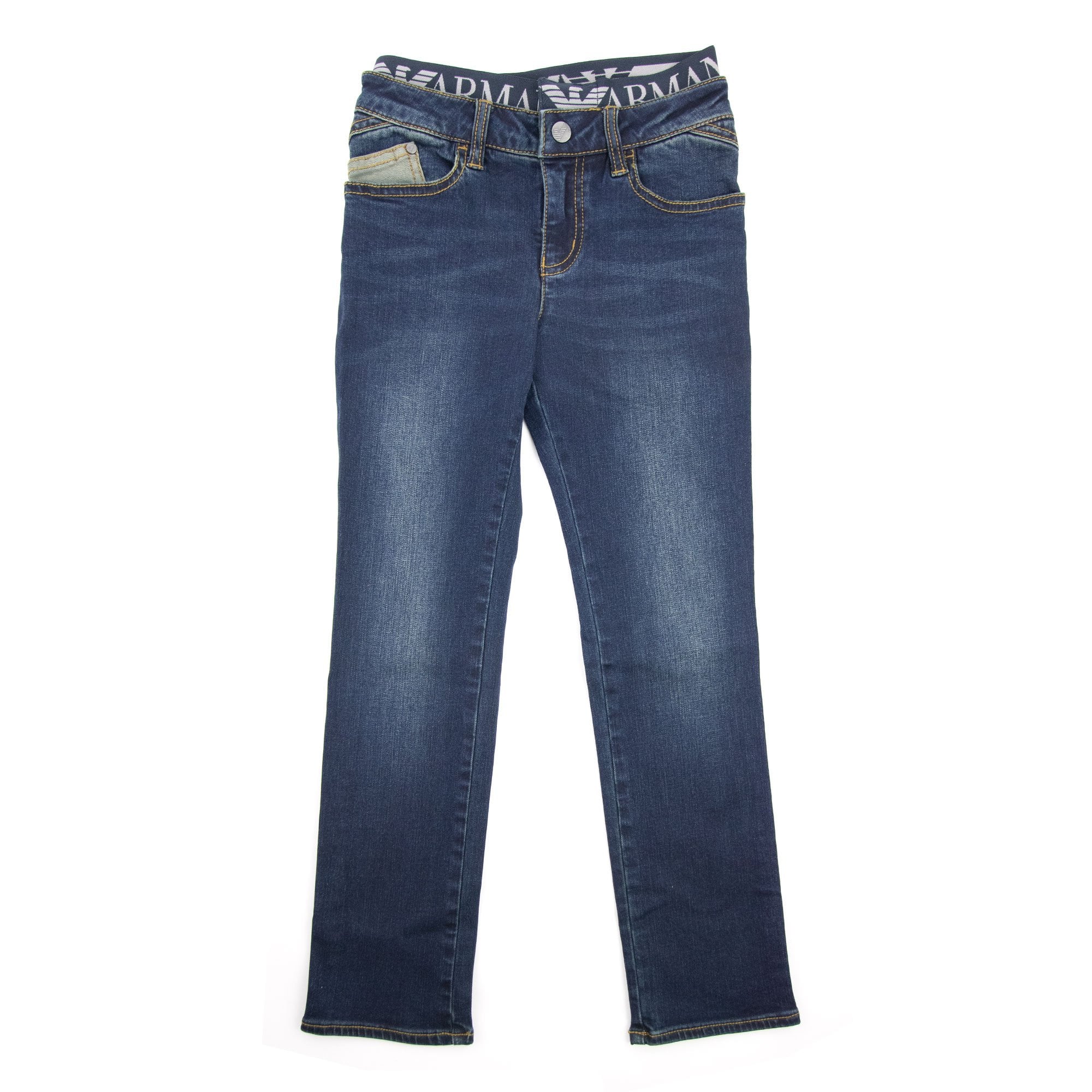 Armani Jeans Raw Denim Jnr Dark Denim