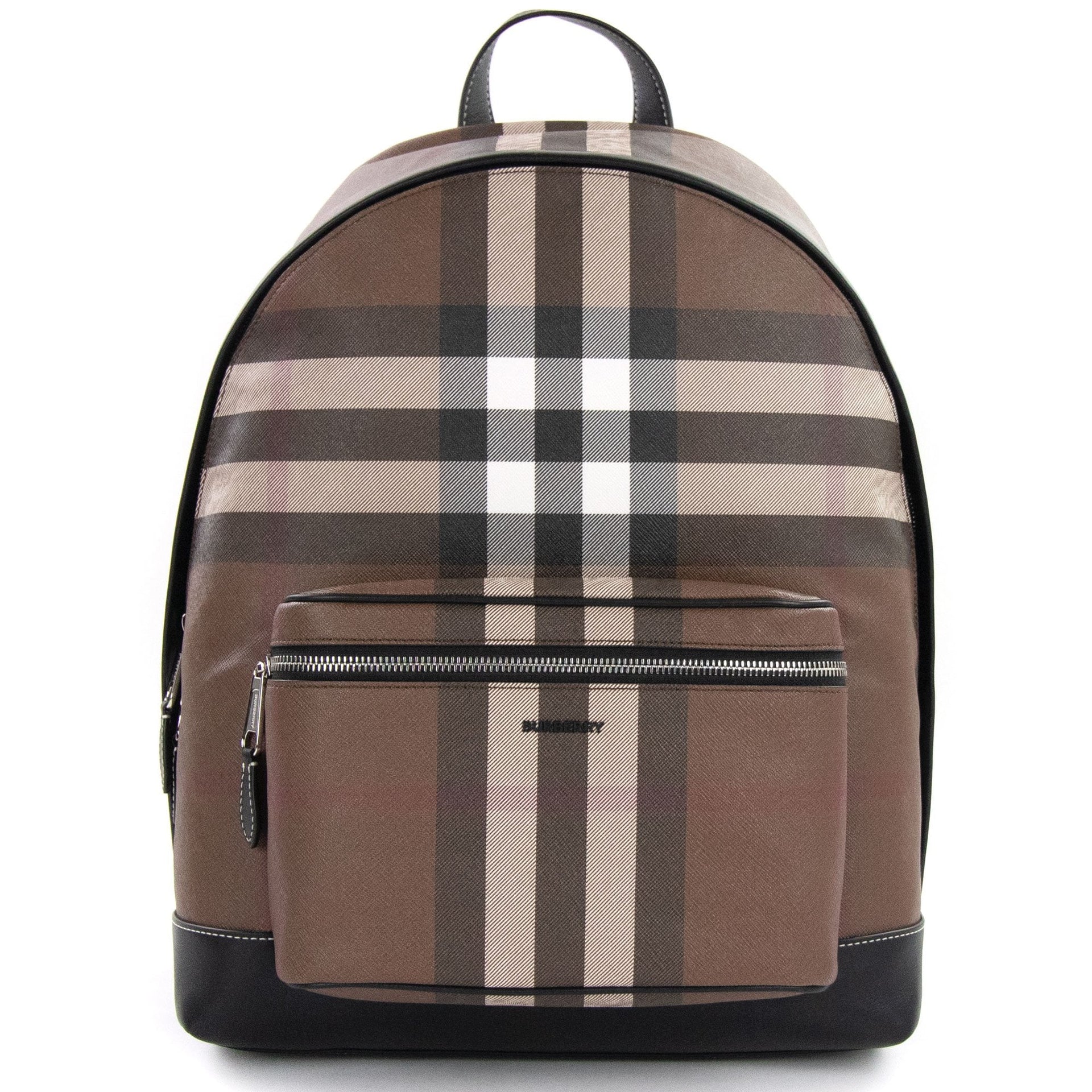 burberry check and leather backpack Dark Birch Brown used gear Liters Day Hike Backpack Crafted from durable canvas Color:Holo Superman