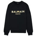 Balmain Foil Logo Sweatshirt Black/gold