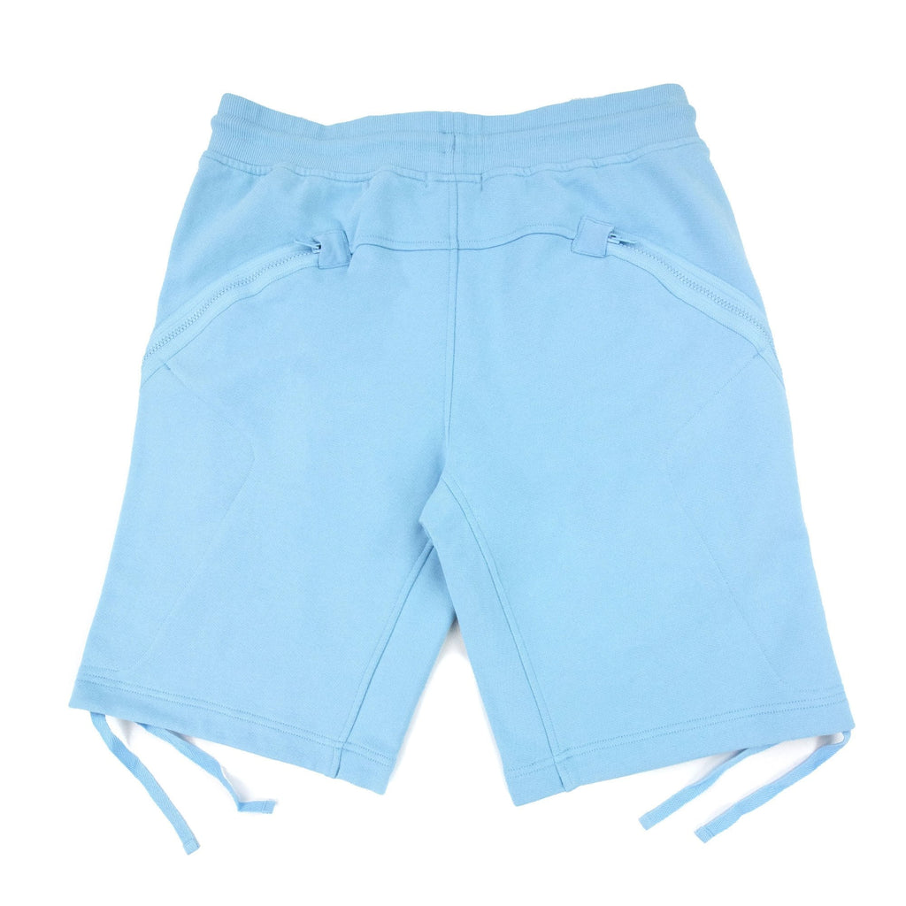 Cp Company Diagonal Raised Fleece Shorts Sky Blue 832