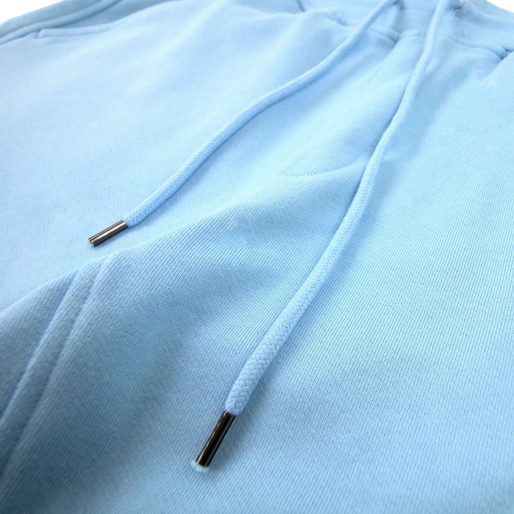 Cp Company Diagonal Raised Fleece Shorts Sky Blue 832