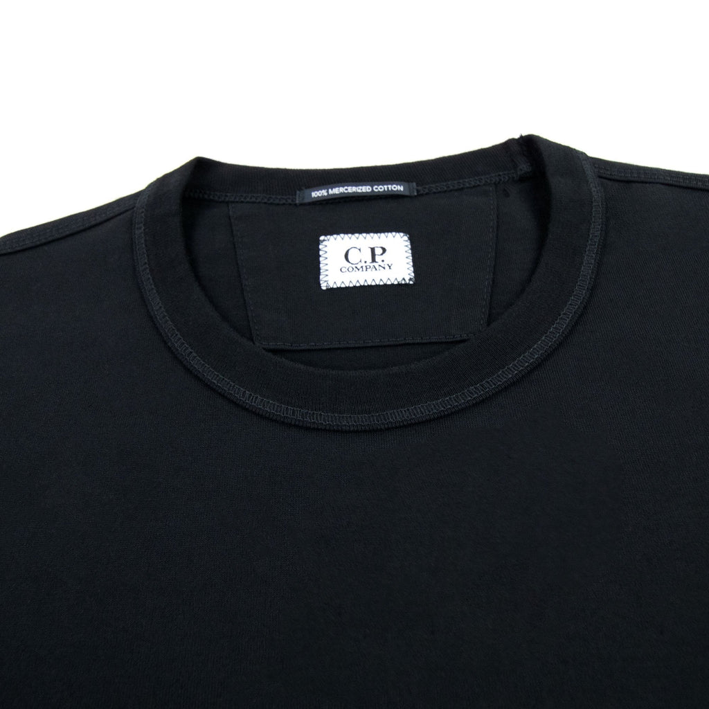 Cp Company 30/2 Mercerized Jersey Sailor T Shirt Black 999