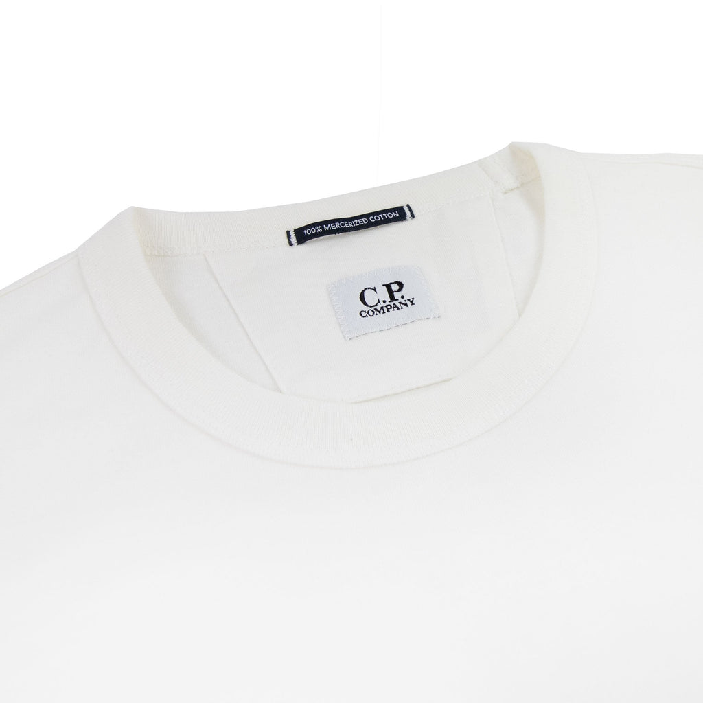 Cp Company 30/2 Mercerized Jersey Sailor T Shirt White 103