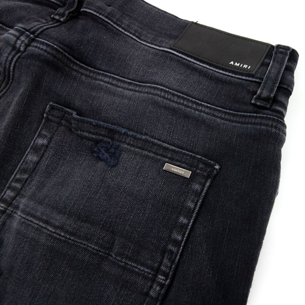 Amiri Mx1 Plaid Jeans Aged Black