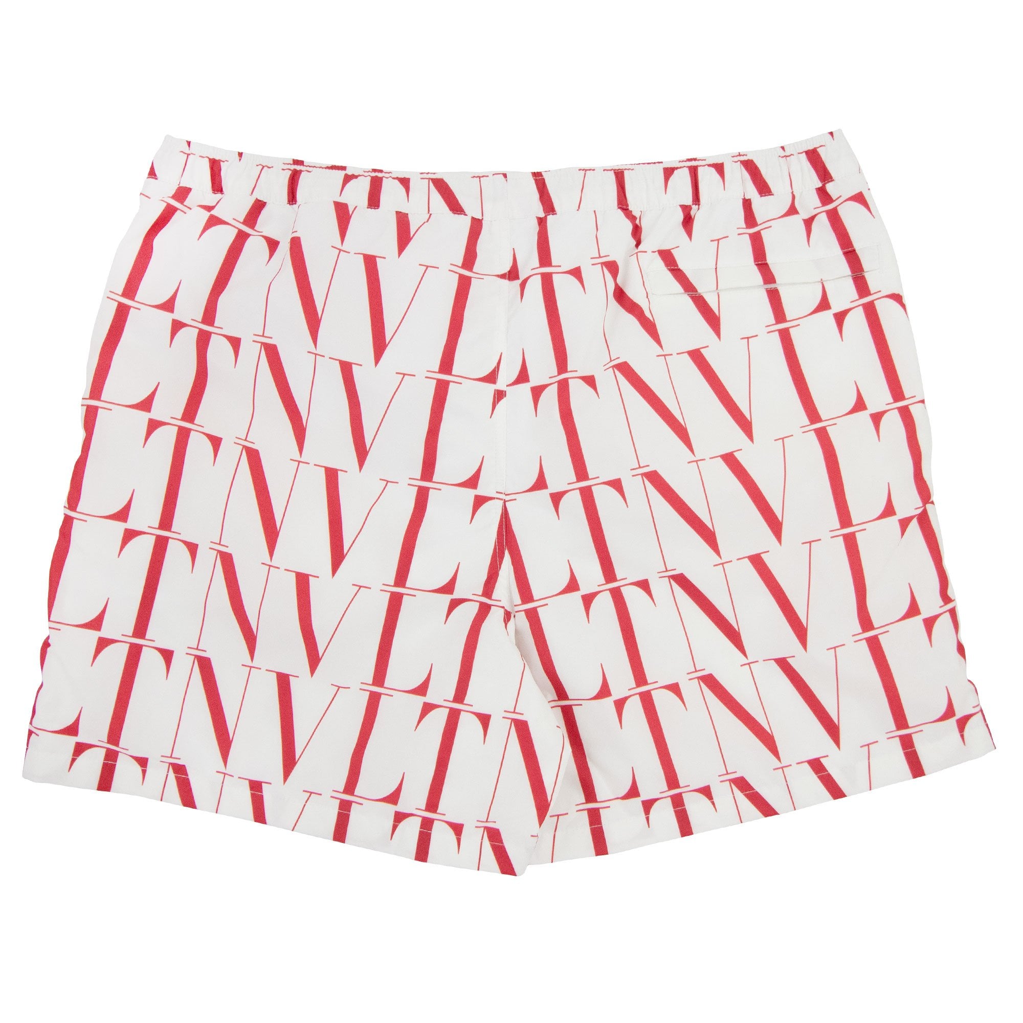 Valentino Vltn Multi Swim Shorts White/red