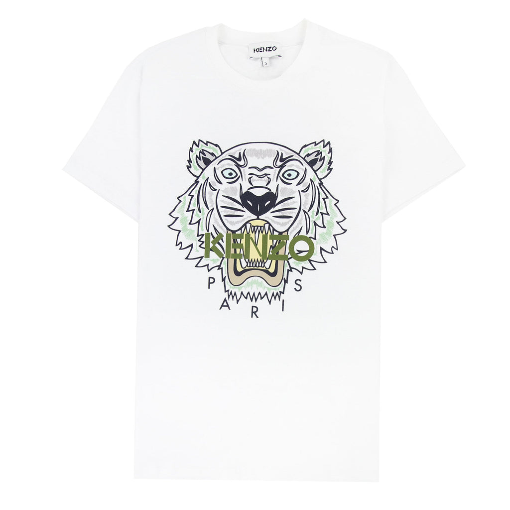 Kenzo Icon Tiger T-shirt White/green