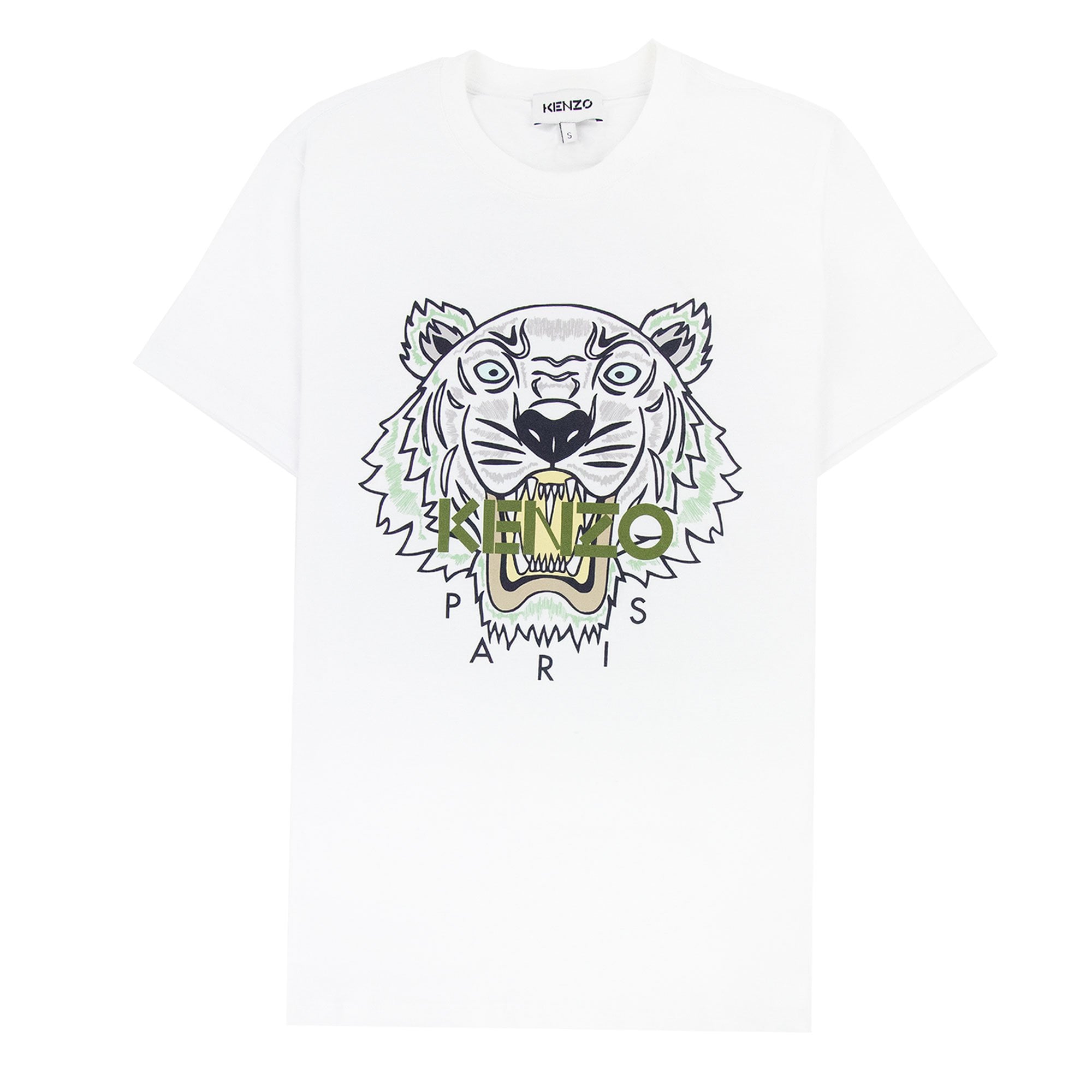 Kenzo Icon Tiger T-shirt White/green