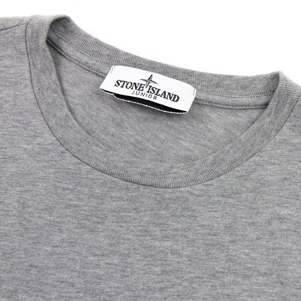 Stone Island Junior Graphic Print T Shirt Grey V0064