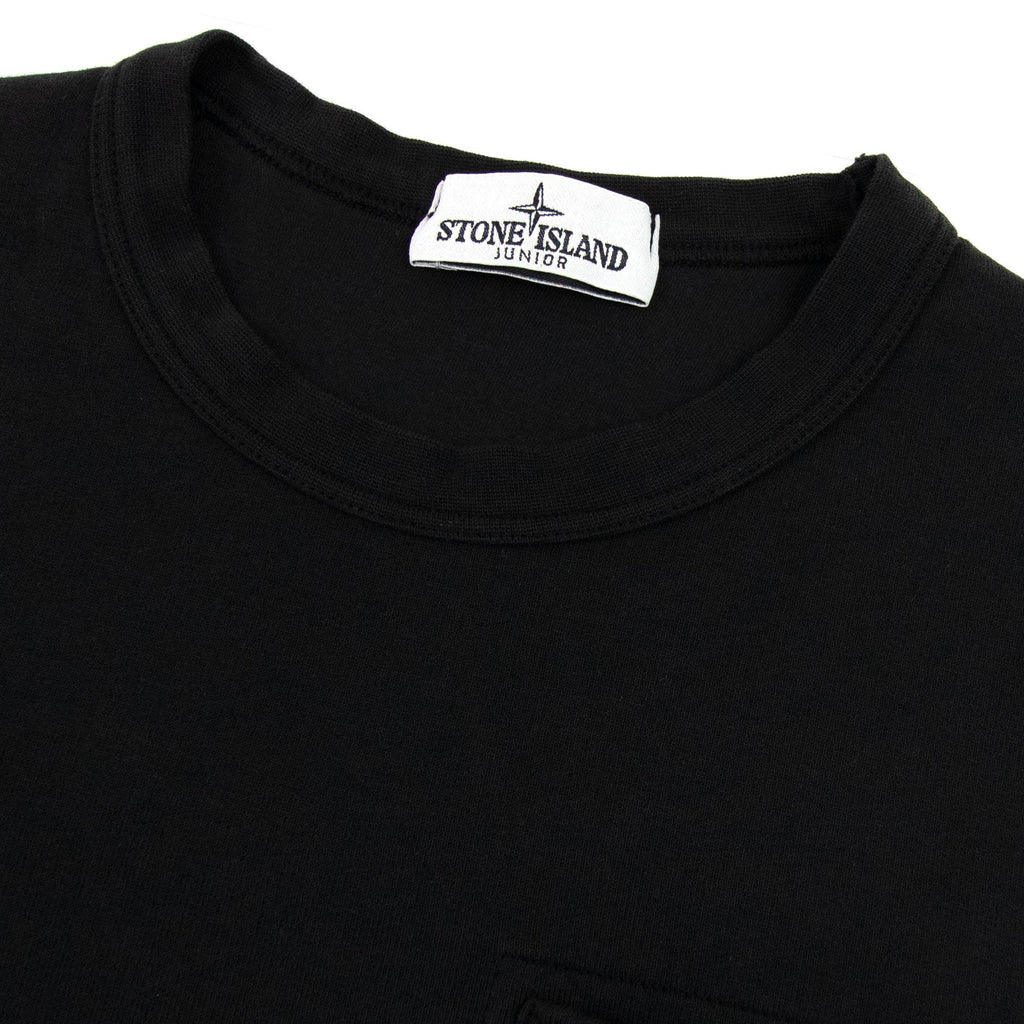 Stone Island Junior 62040 Bubble Gum Print Sweatshirt Black V0029