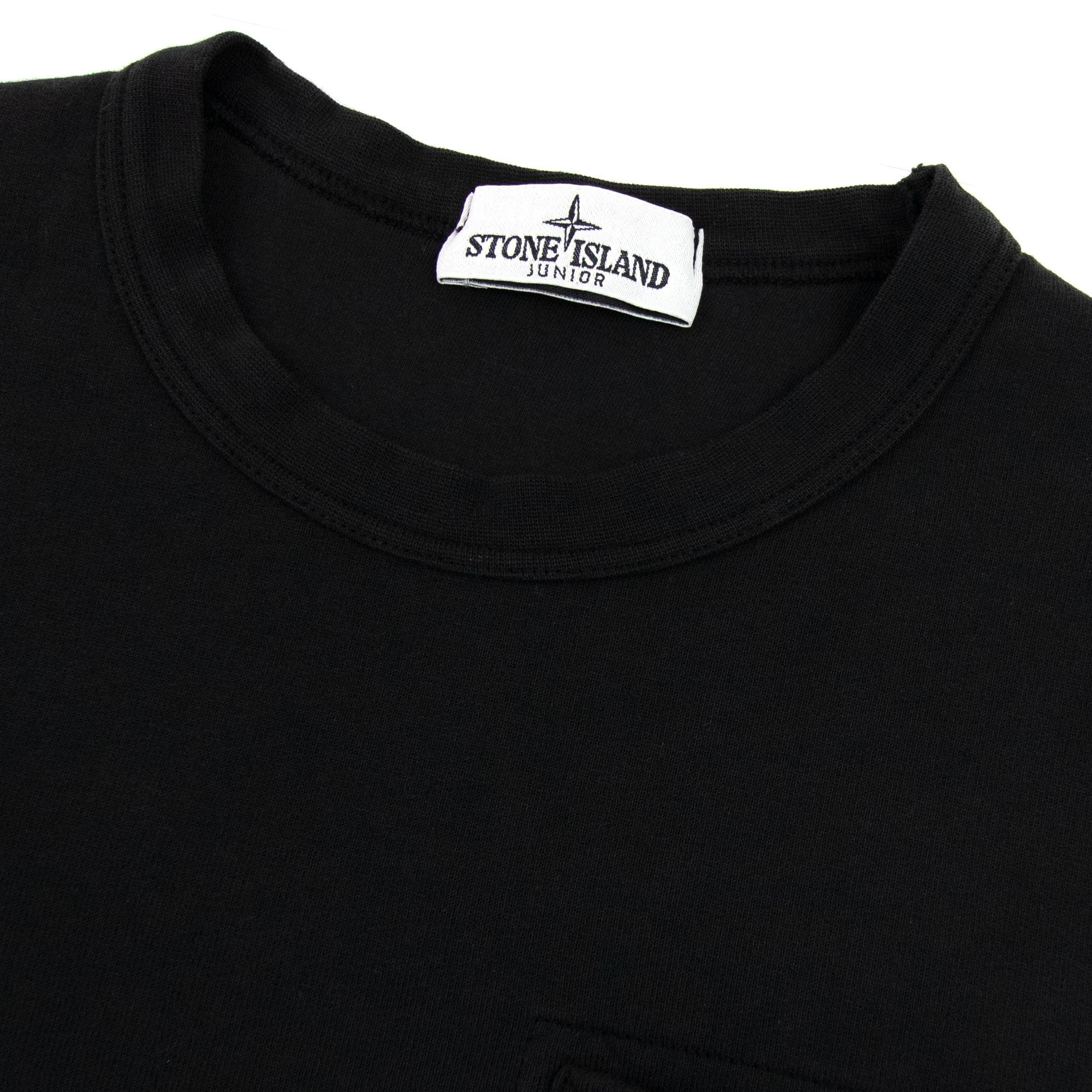 Stone Island Junior 62040 Bubble Gum Print Sweatshirt Black V0029