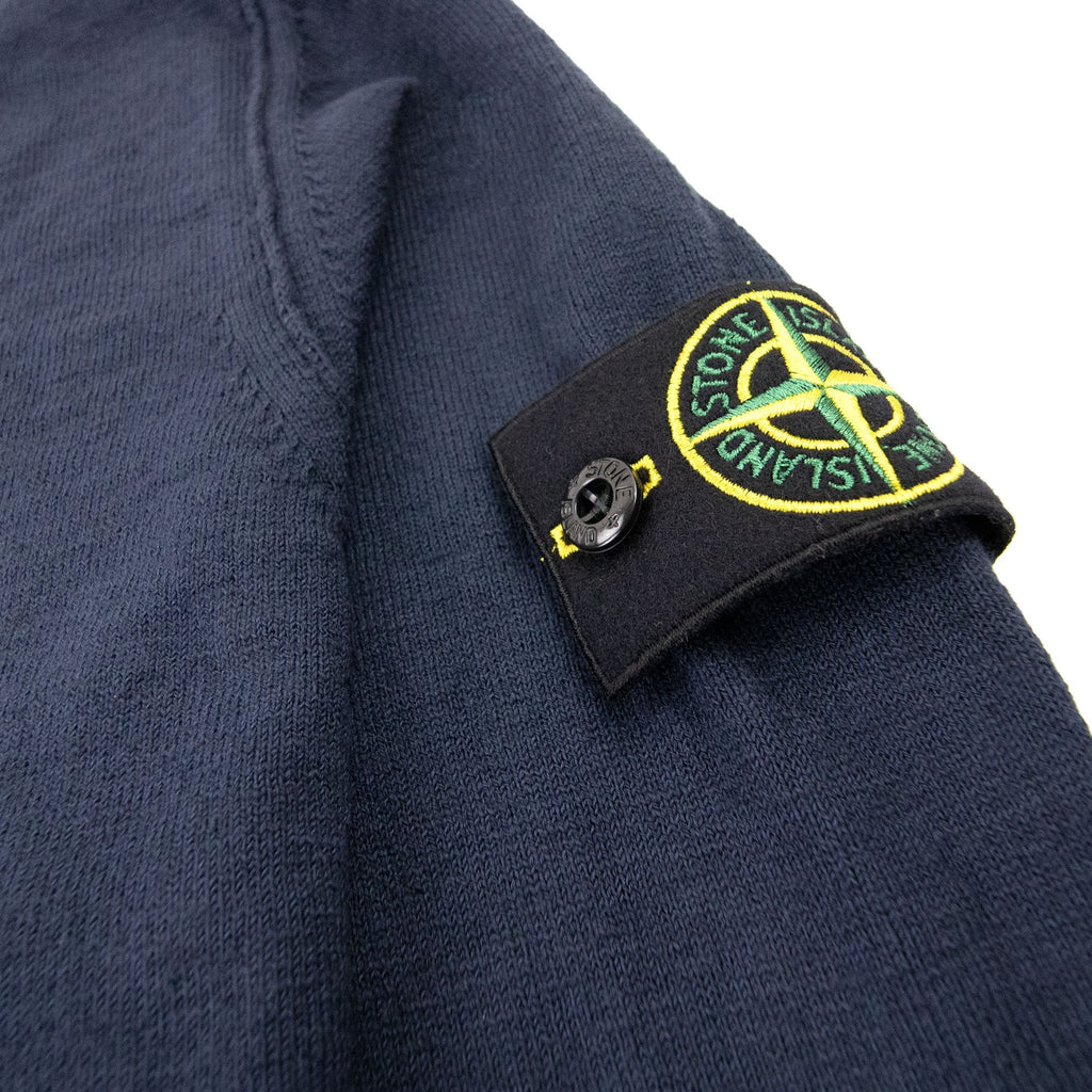Stone Island 502b0 Fine Knit Sweater Navy Blue V0020