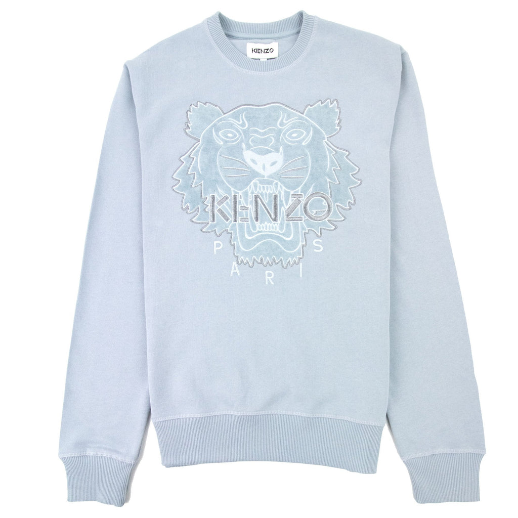 Kenzo Velvet Tiger Sweatshirt Baby Blue