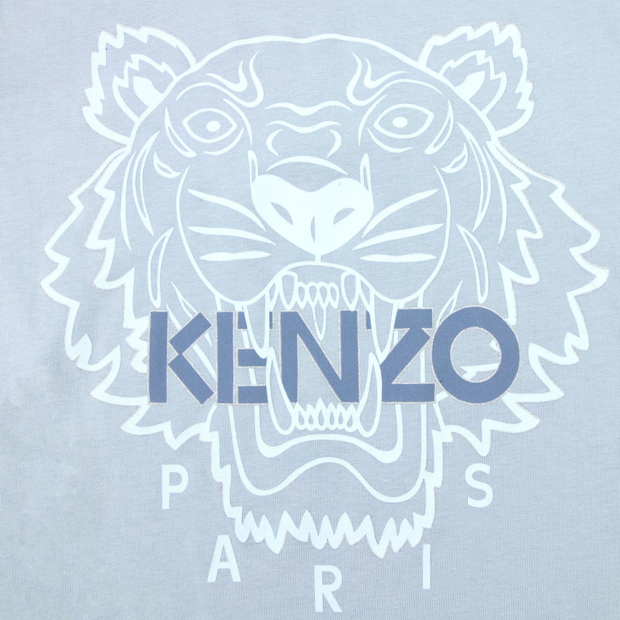 Kenzo Tiger Rubber Lining T-shirt Baby Blue