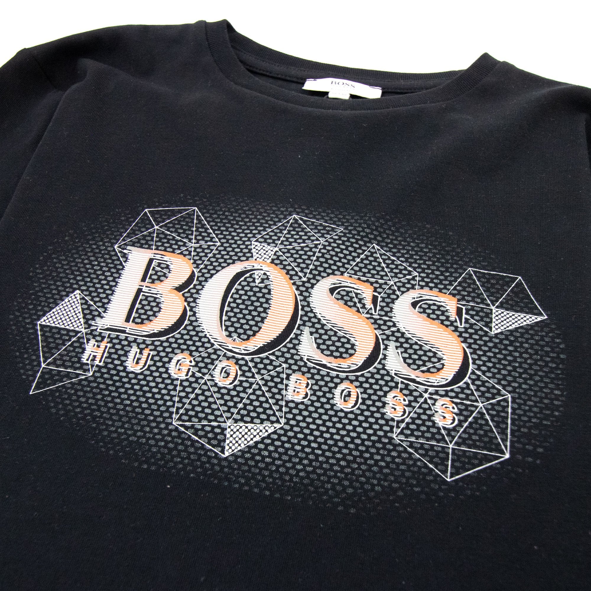 Hugo Boss Kids Logo L/s T Shirt Black