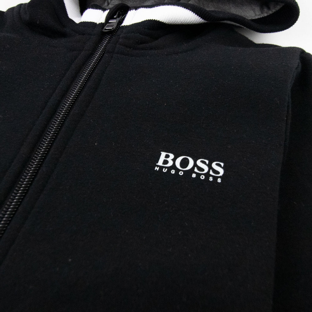 Hugo Boss Junior Fleece Hoody Black