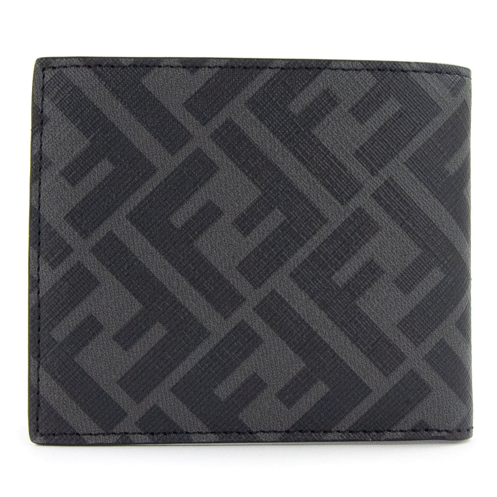 Fendi Grey Bi-fold Wallet Black/Grey