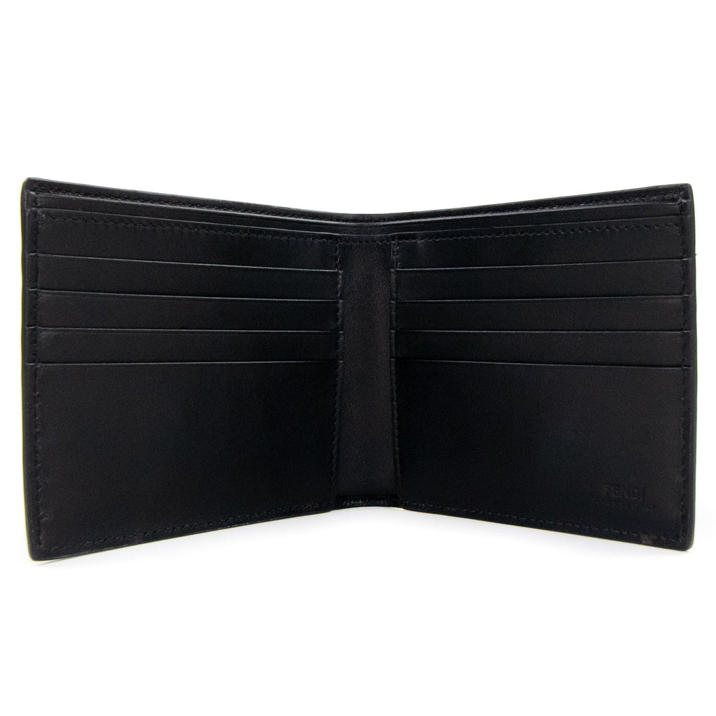 Fendi Grey Bi-fold Wallet Black/Grey