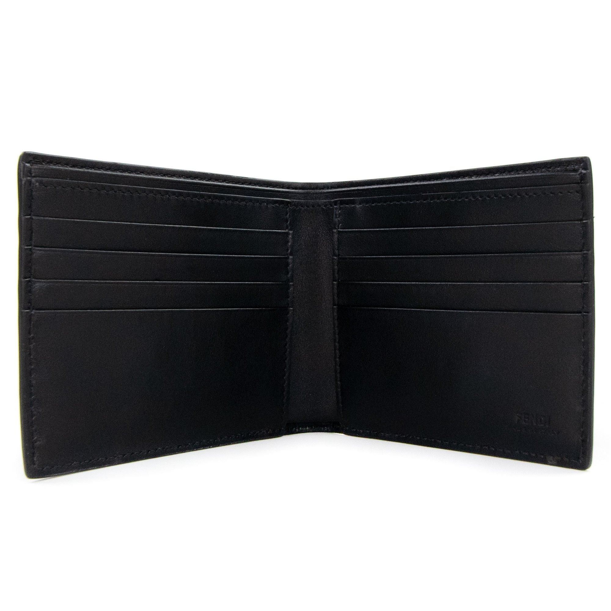 Fendi Grey Bi-fold Wallet Black/Grey