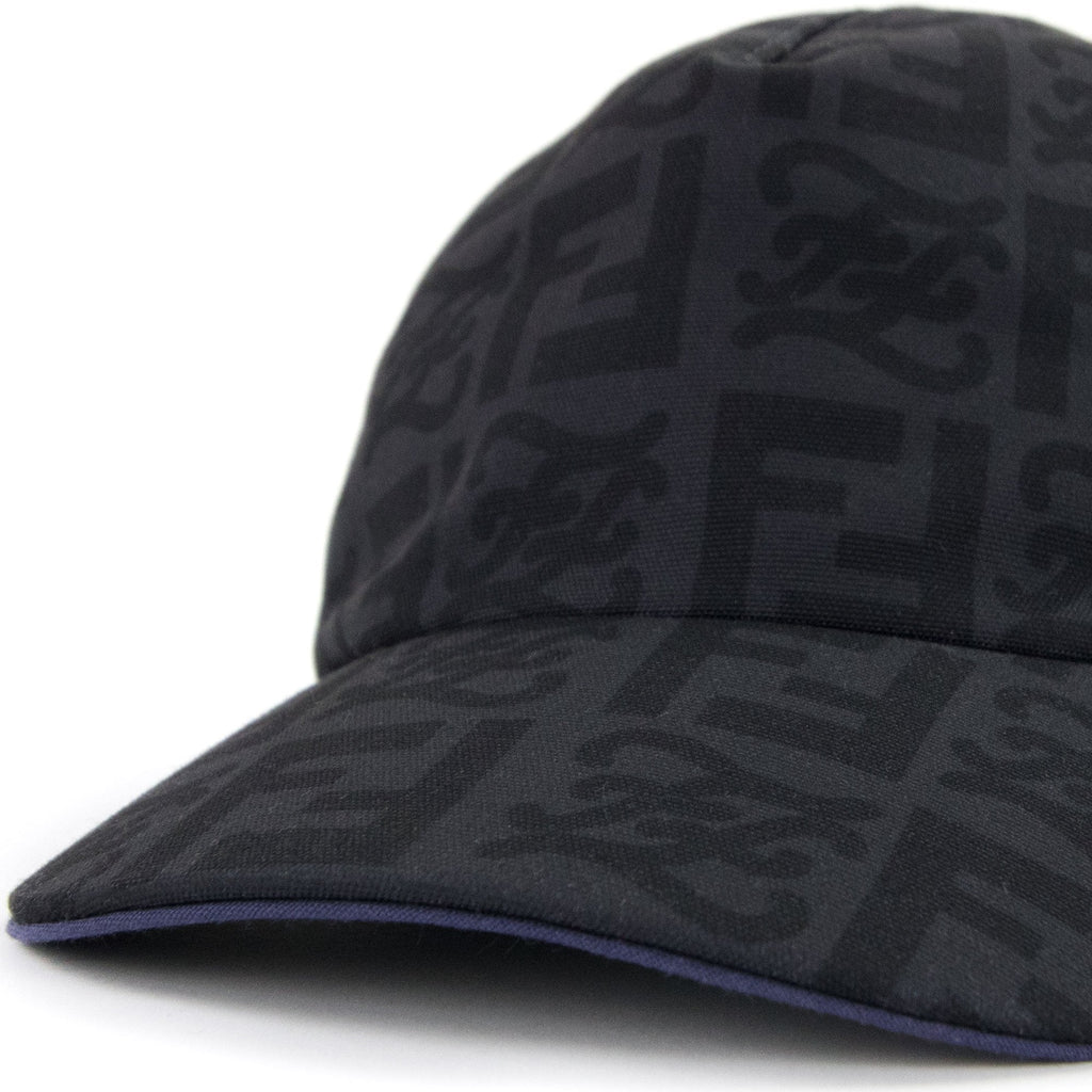 Fendi Ff Kaligraphy Cap Black