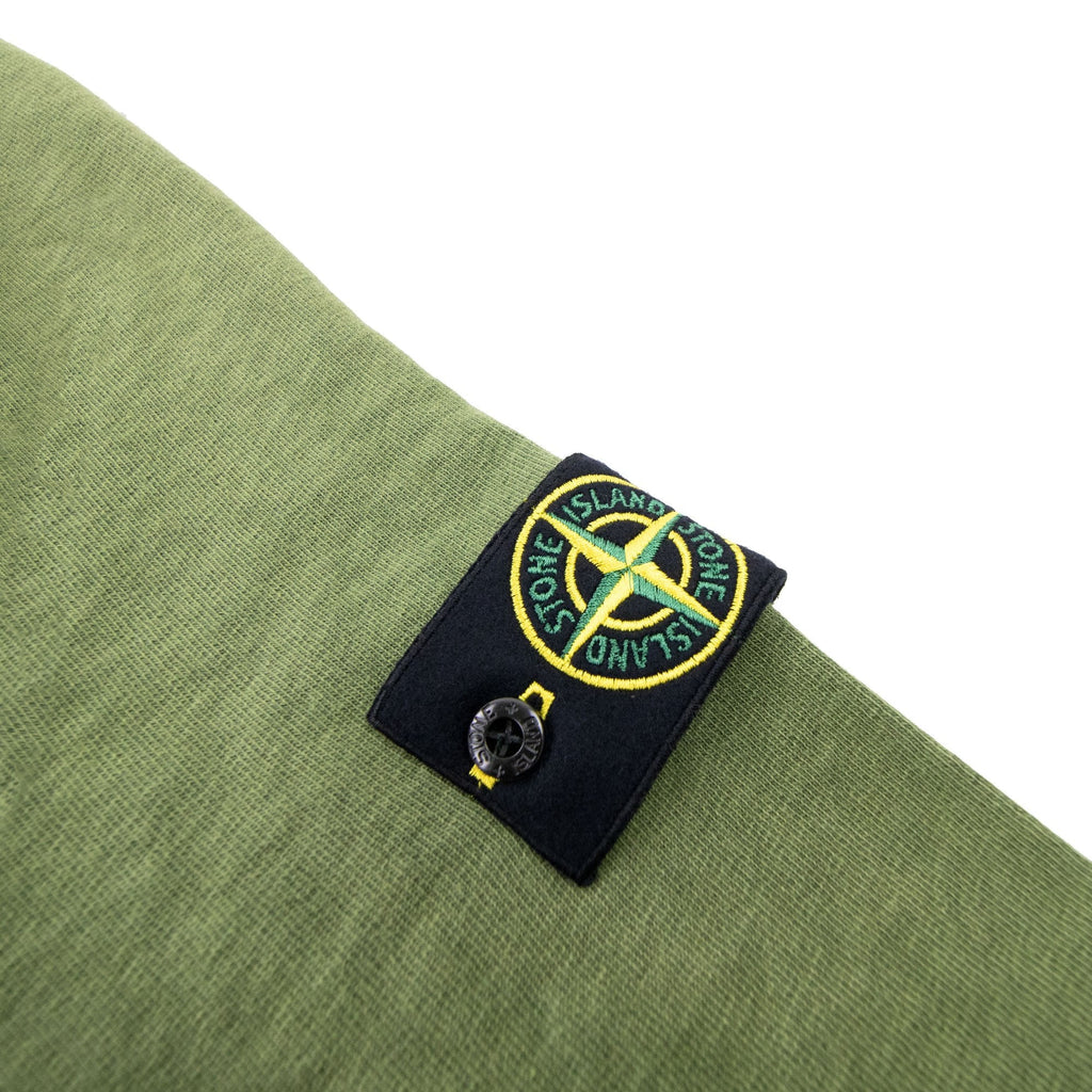 Stone Island 66360 Malfile Fleece Garment Dayed Sweatshirt Olive V0158
