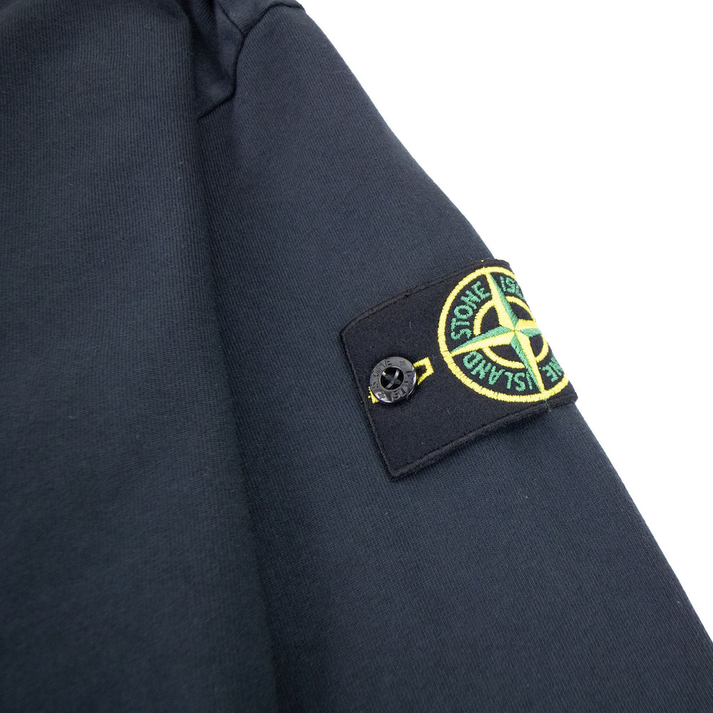 Stone Island Garment Dyed Heavy Cotton Sweater Navy Blue V0020