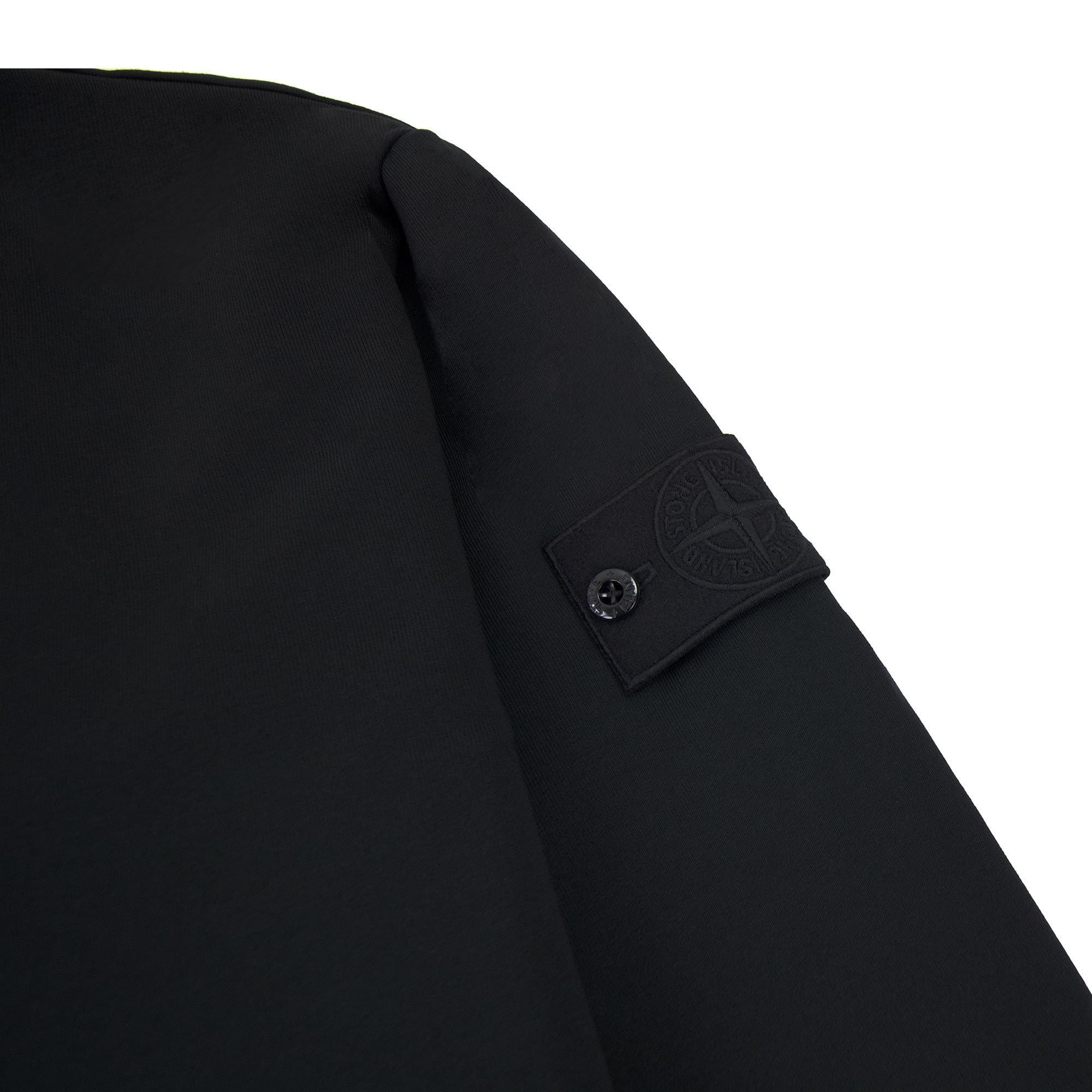 Stone Island 632f3 Cotton Stretch Fleece_ghost Piece_garment Dy Black V0029