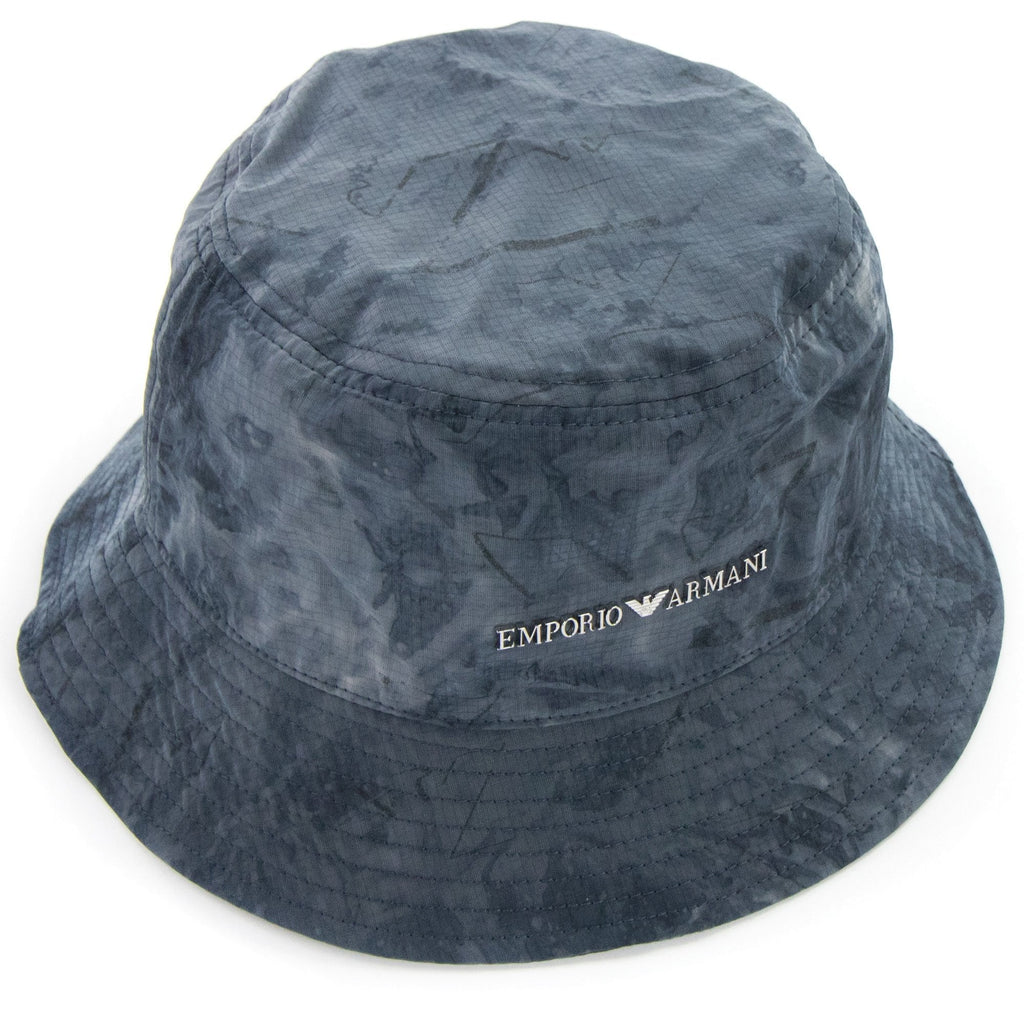 Emporio Armani Gradient Nylon Cloche Hat Grey