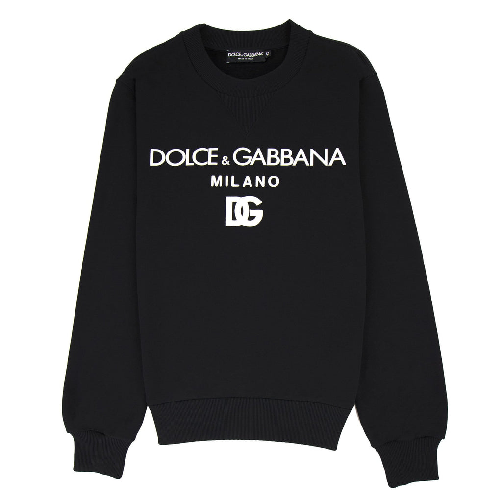 Dolce & Gabbana Dg Felpa Cotton Sweatshirt Black