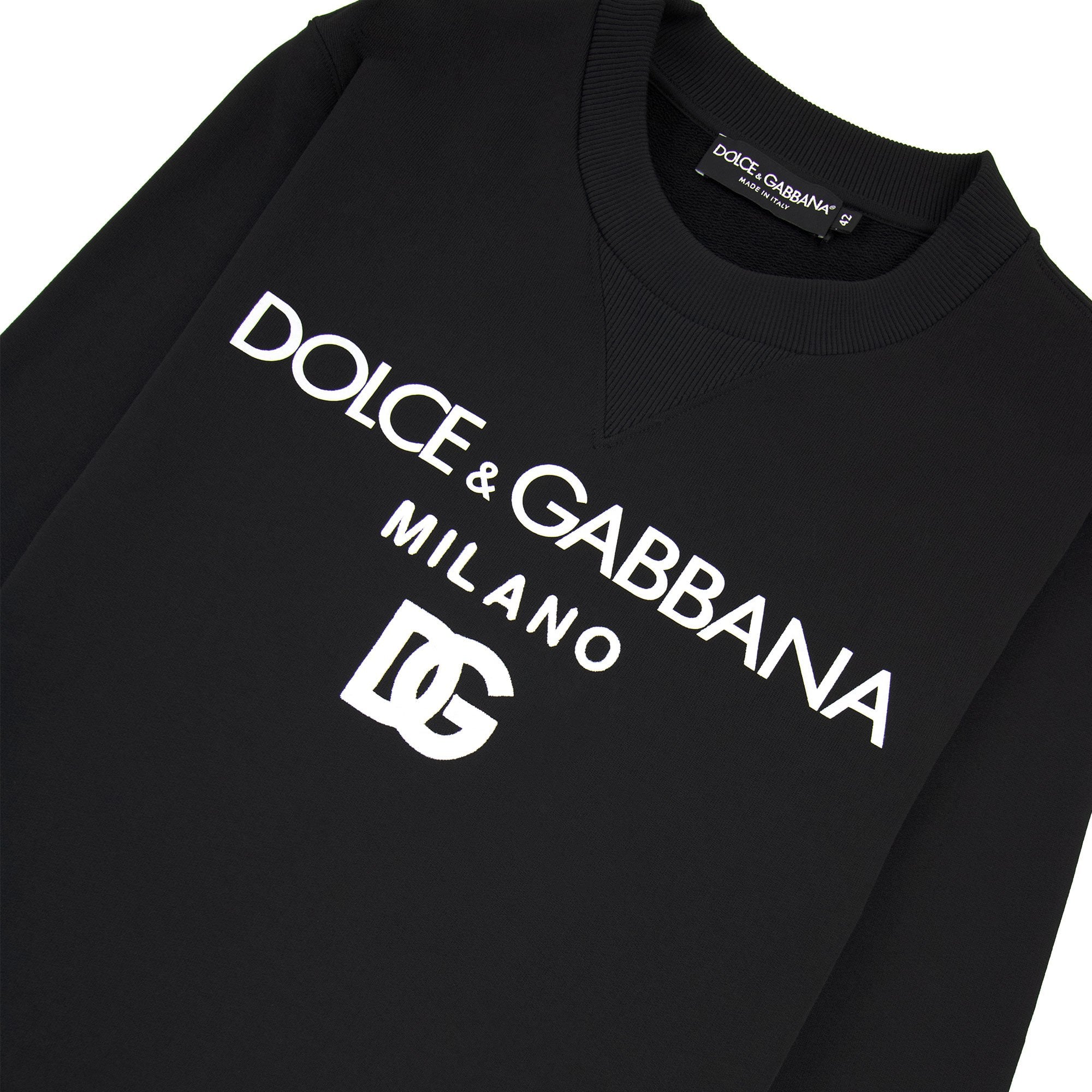 Dolce & Gabbana Dg Felpa Cotton Sweatshirt Black