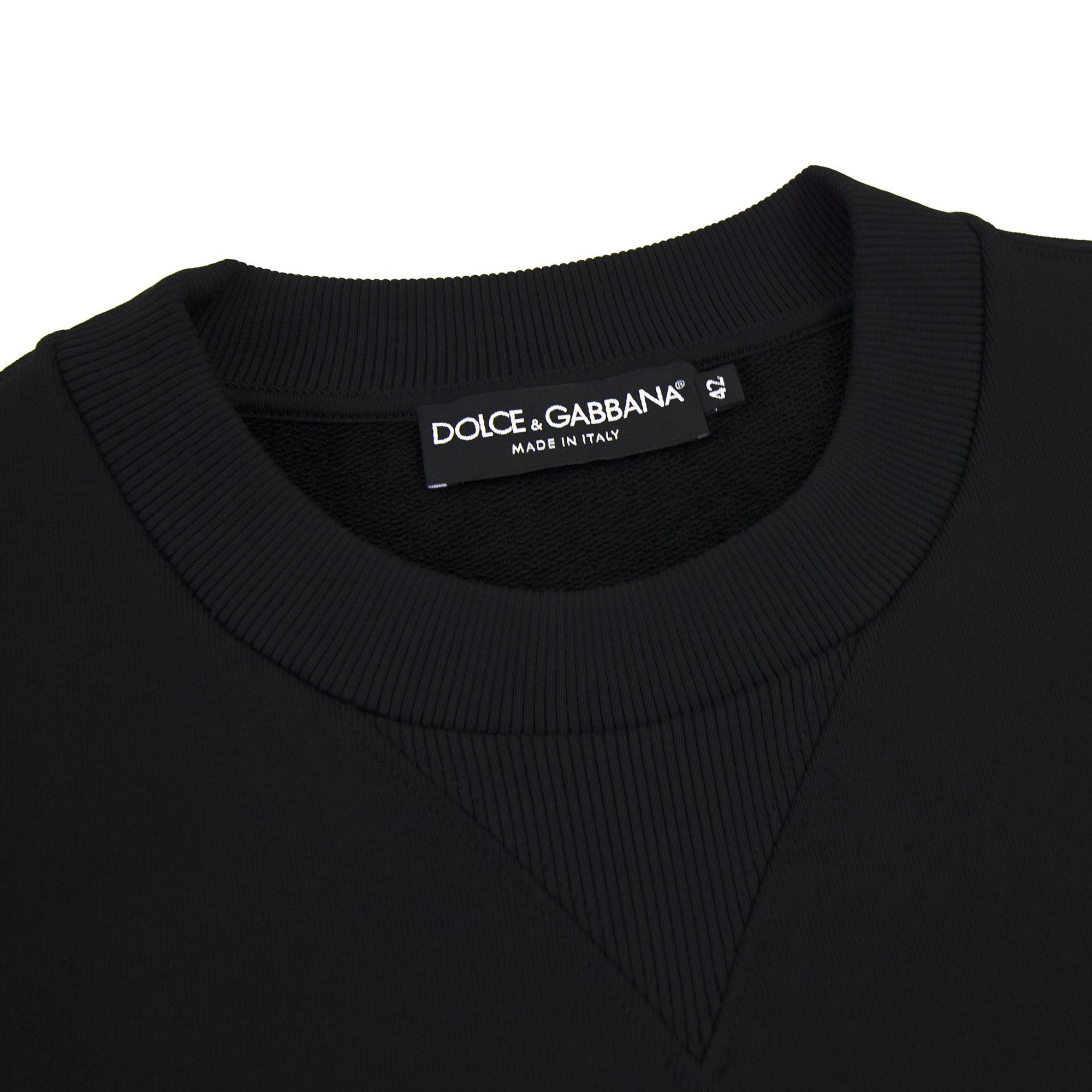 Dolce & Gabbana Dg Felpa Cotton Sweatshirt Black