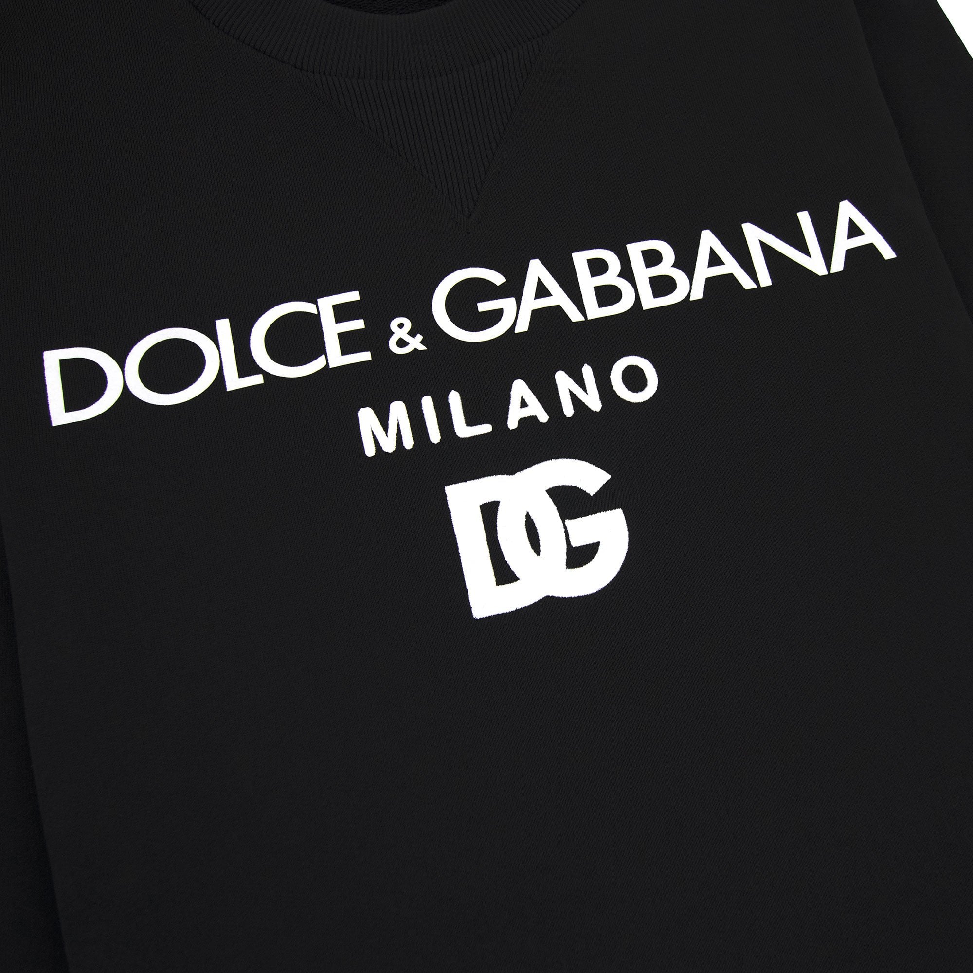 Dolce & Gabbana Dg Felpa Cotton Sweatshirt Black