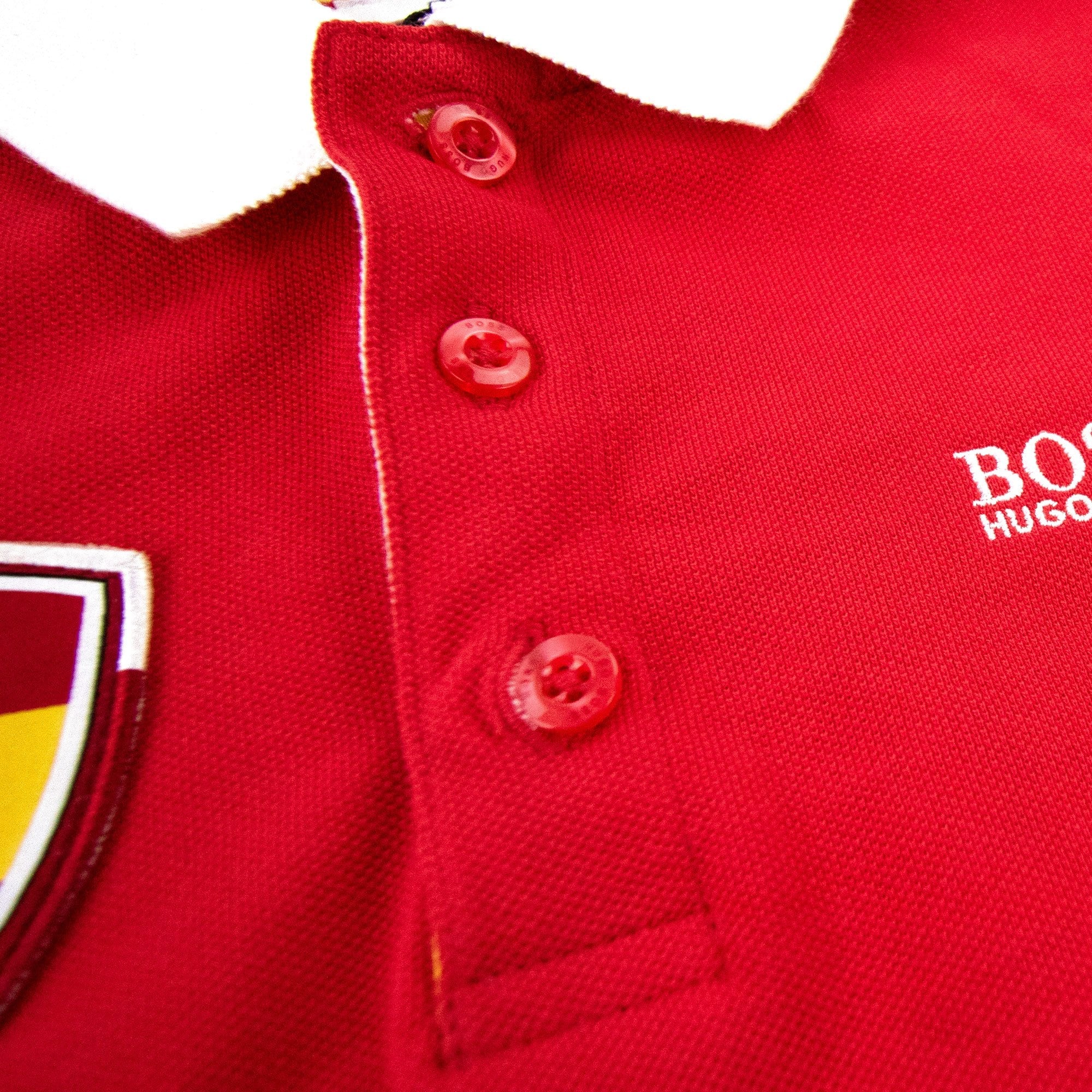 Hugo Boss Kids Spain Football S/s Polo Red