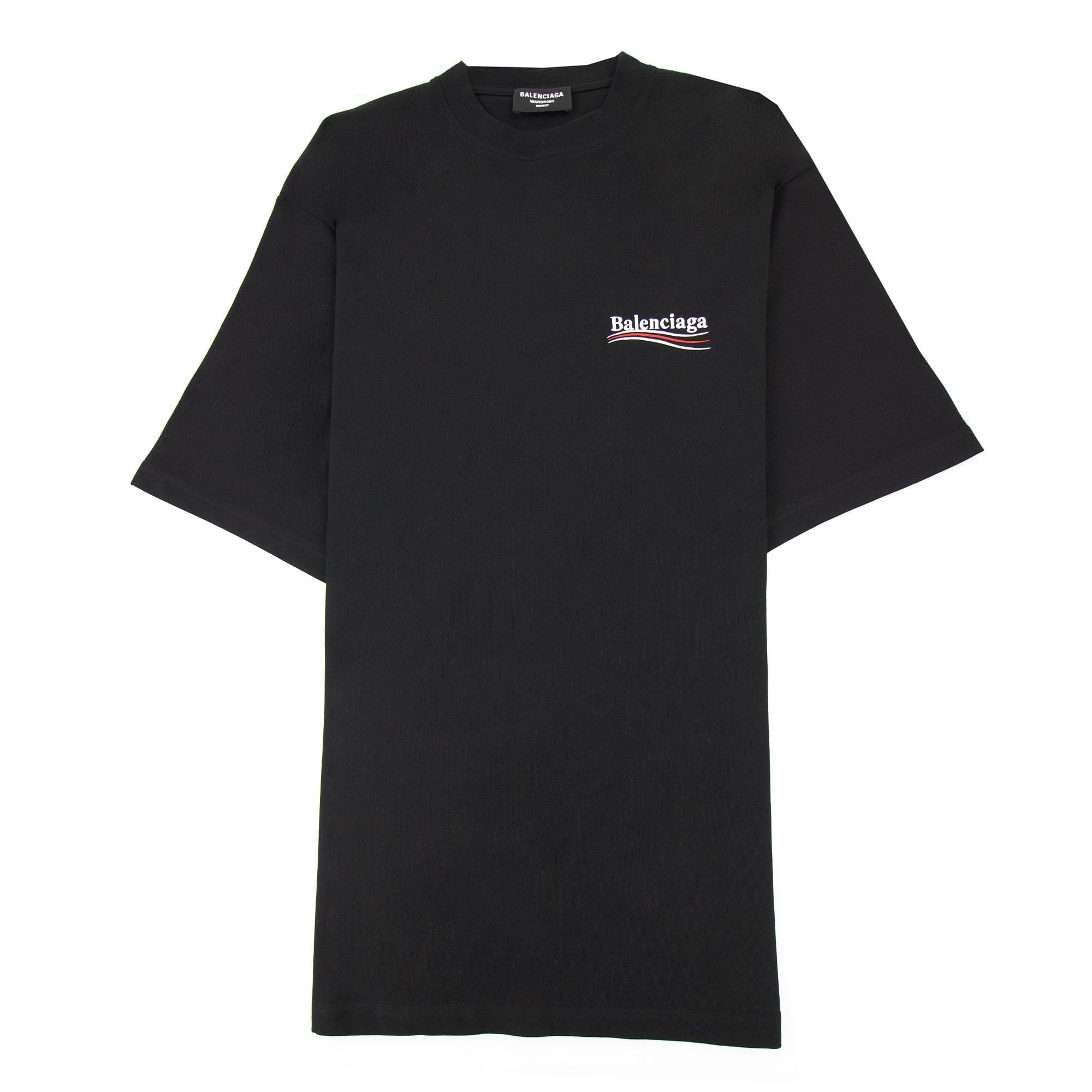 Balenciaga Political Campaign Embroidery T-shirt Black – Onu