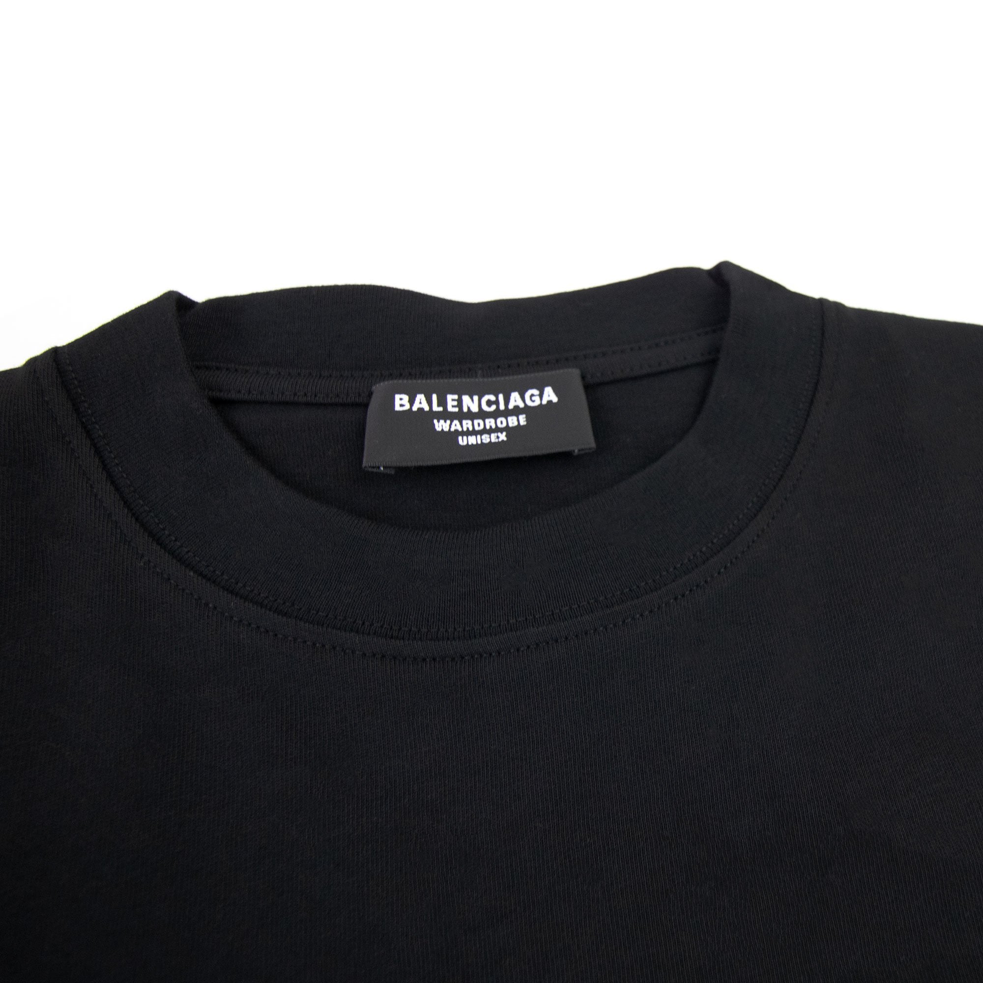 Balenciaga Political Campaign Embroidery T-shirt Black