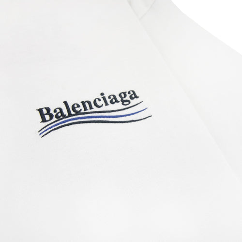 Balenciaga Political Campaign Embroidery T-shirt White