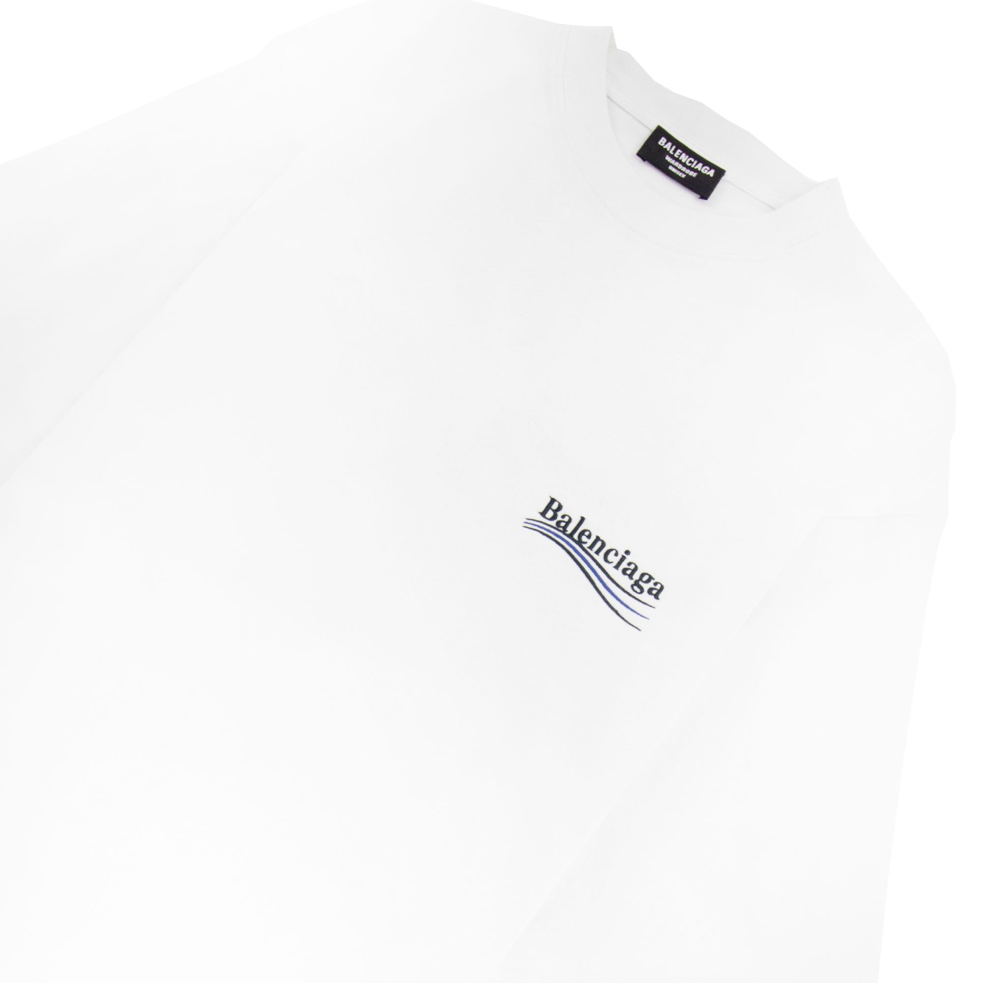 Balenciaga Political Campaign Embroidery T-shirt White