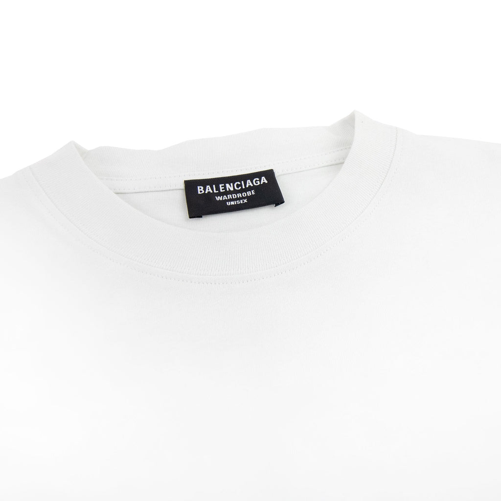 Balenciaga Political Campaign Embroidery T-shirt White