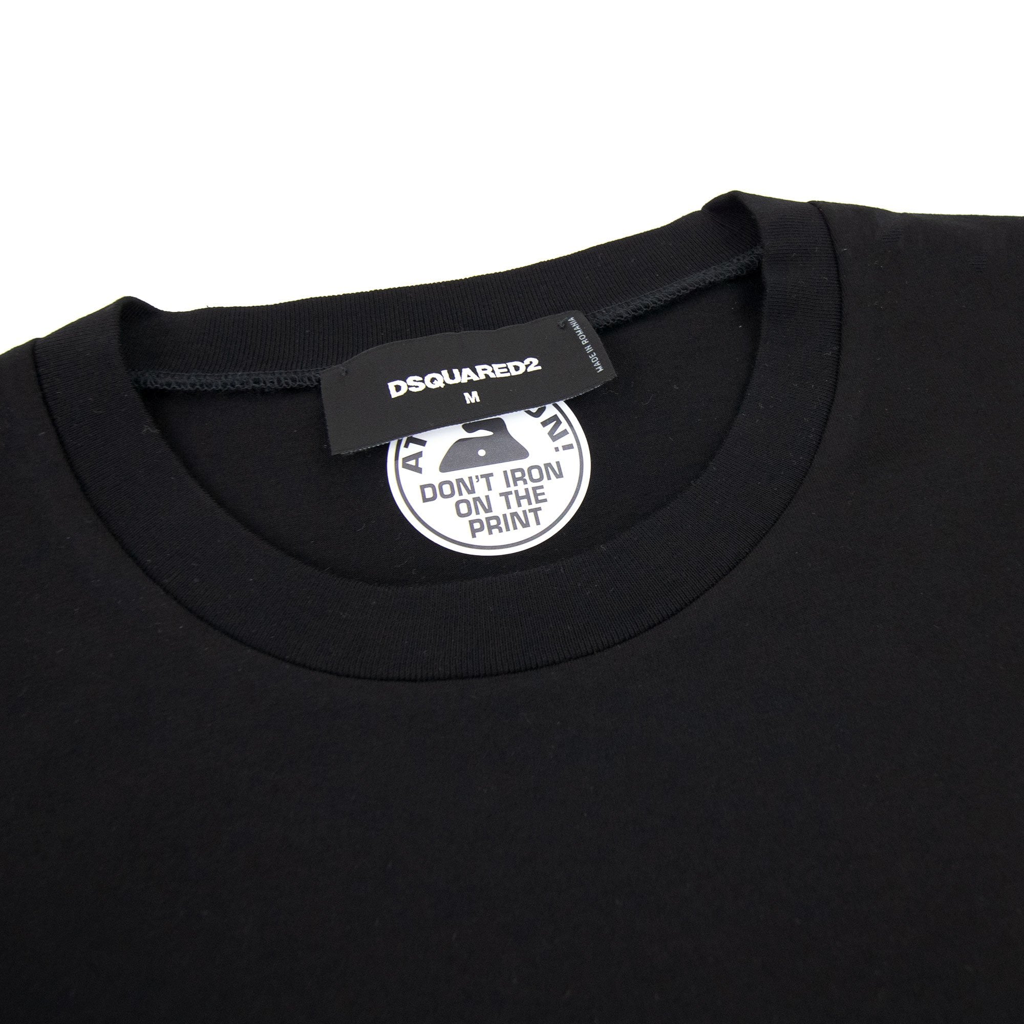 Dsquared2 Logo Super Crew T Shirt Black 900