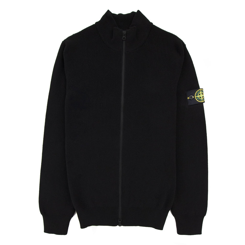 Stone Island 551d8 Knitted Cardigan Black V0029
