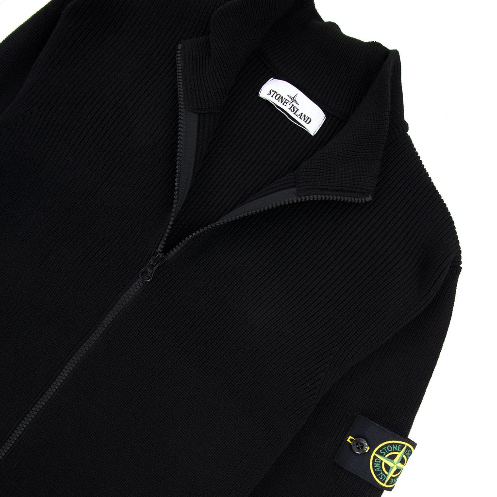 Stone Island 551d8 Knitted Cardigan Black V0029