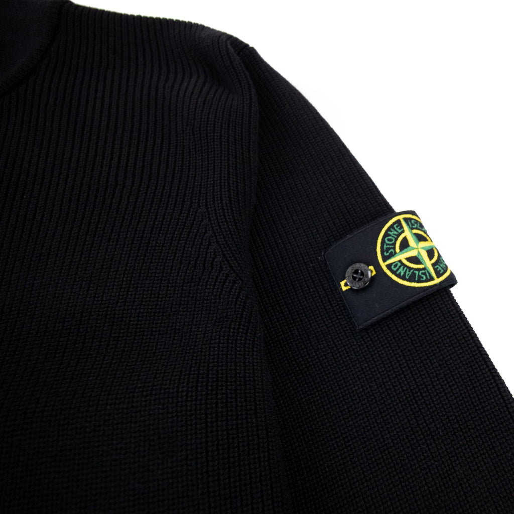 Stone Island 551d8 Knitted Cardigan Black V0029