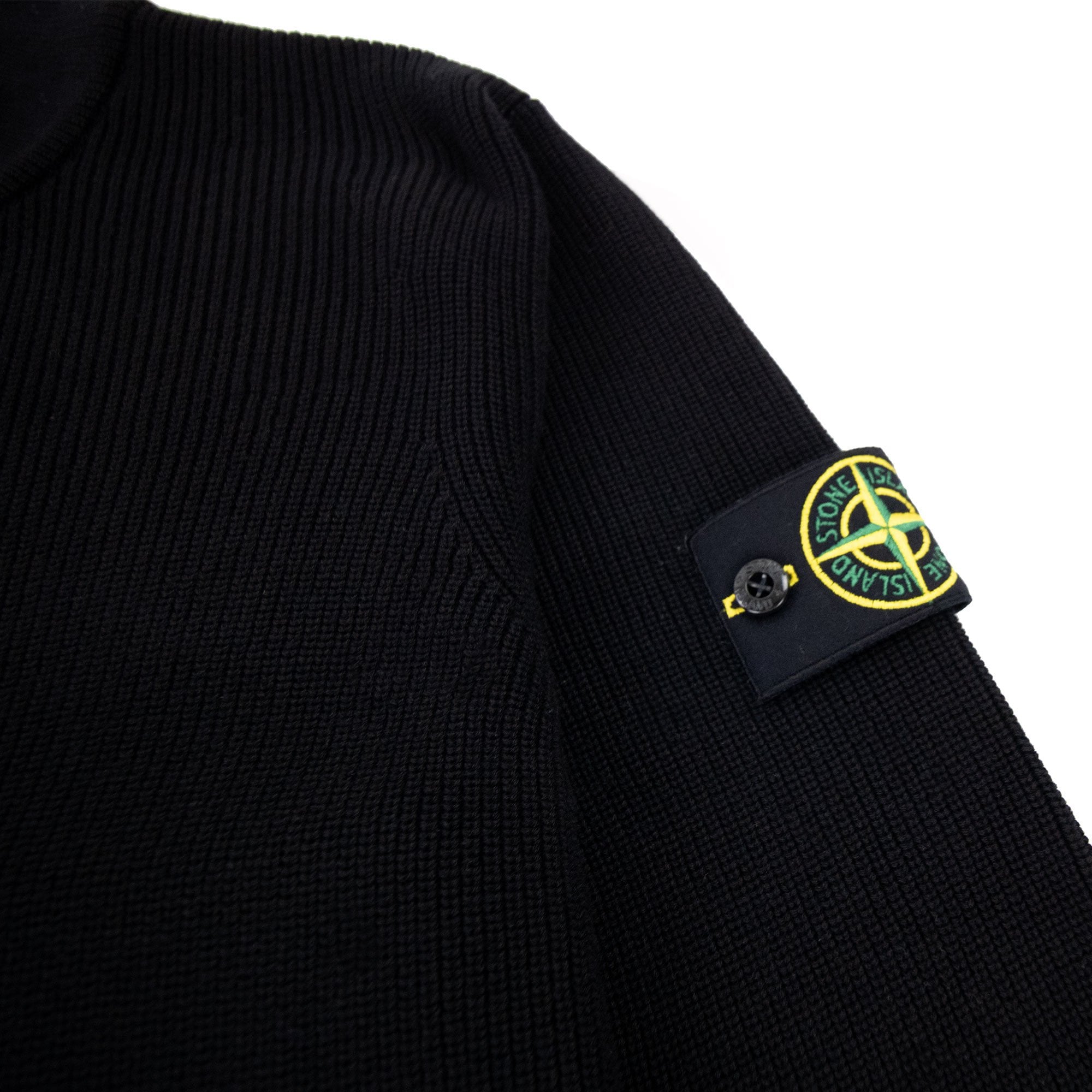 Stone Island 551d8 Knitted Cardigan Black V0029