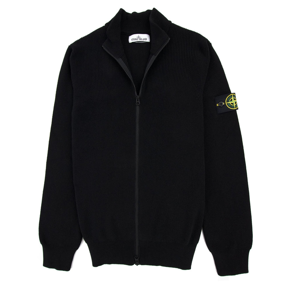 Stone Island 551d8 Knitted Cardigan Black V0029