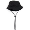 Emporio Armani All-over Eagle Jacquard Cloche Hat With Strap Black