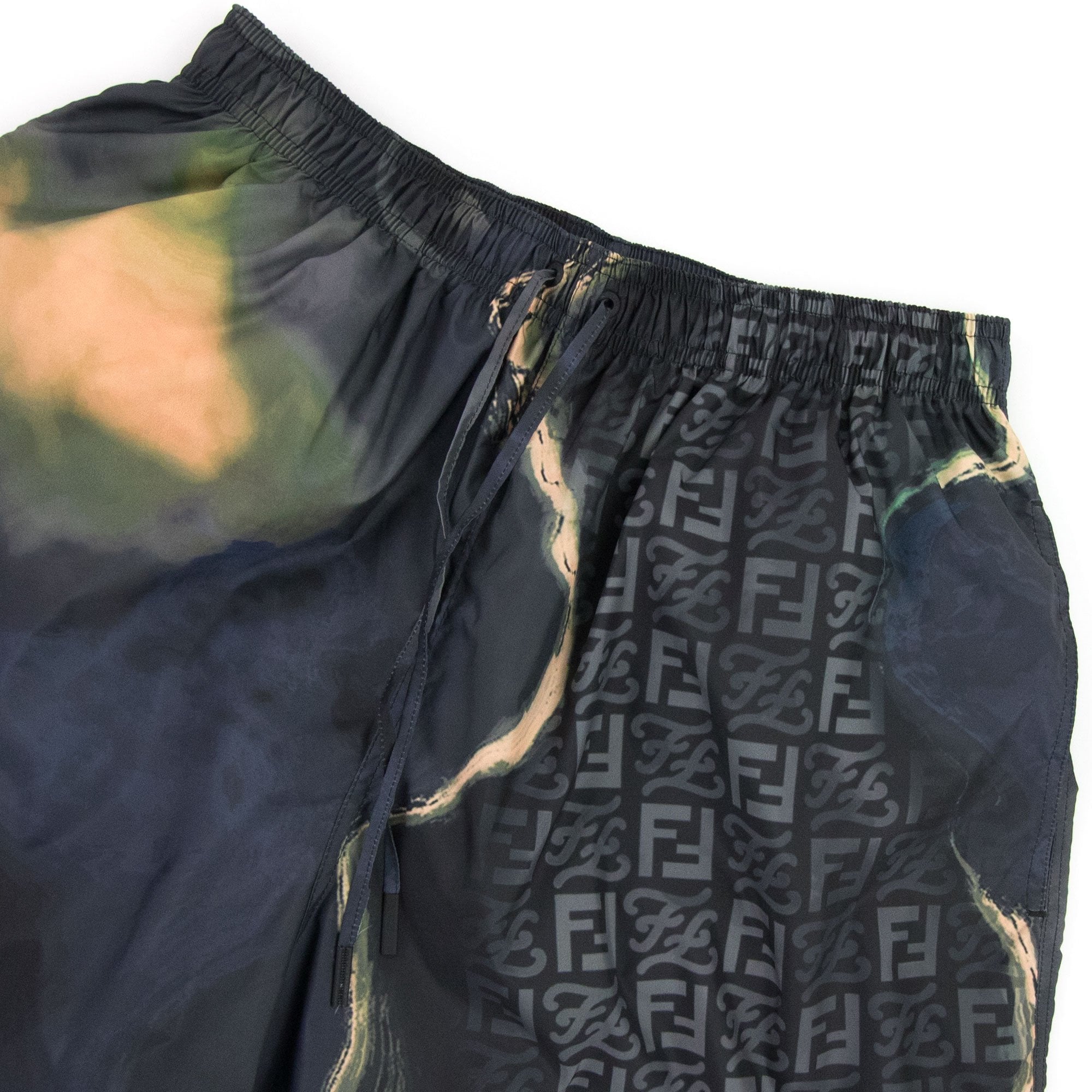 Fendi Earth Swim Shorts Moonlight Grey