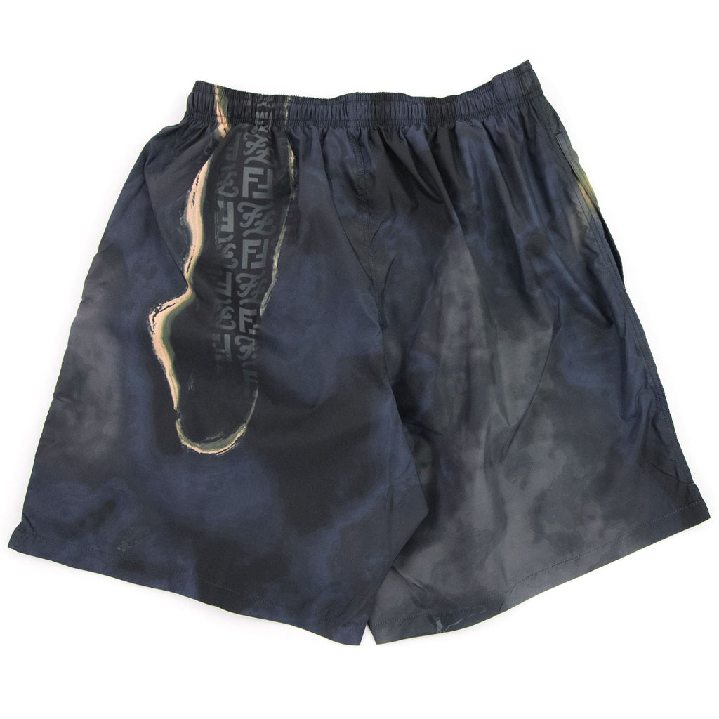 Fendi Earth Swim Shorts Moonlight Grey