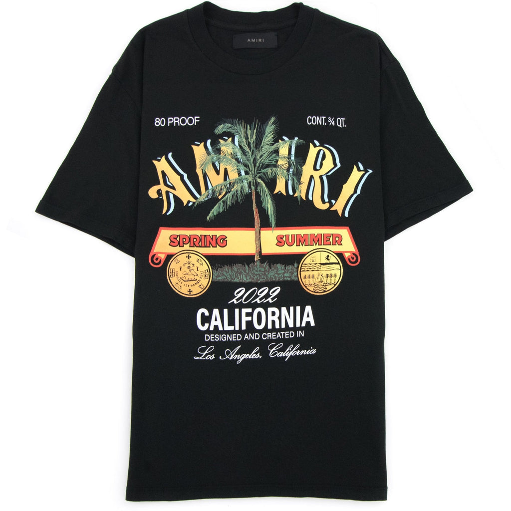 Amiri Rum Label Tee Black